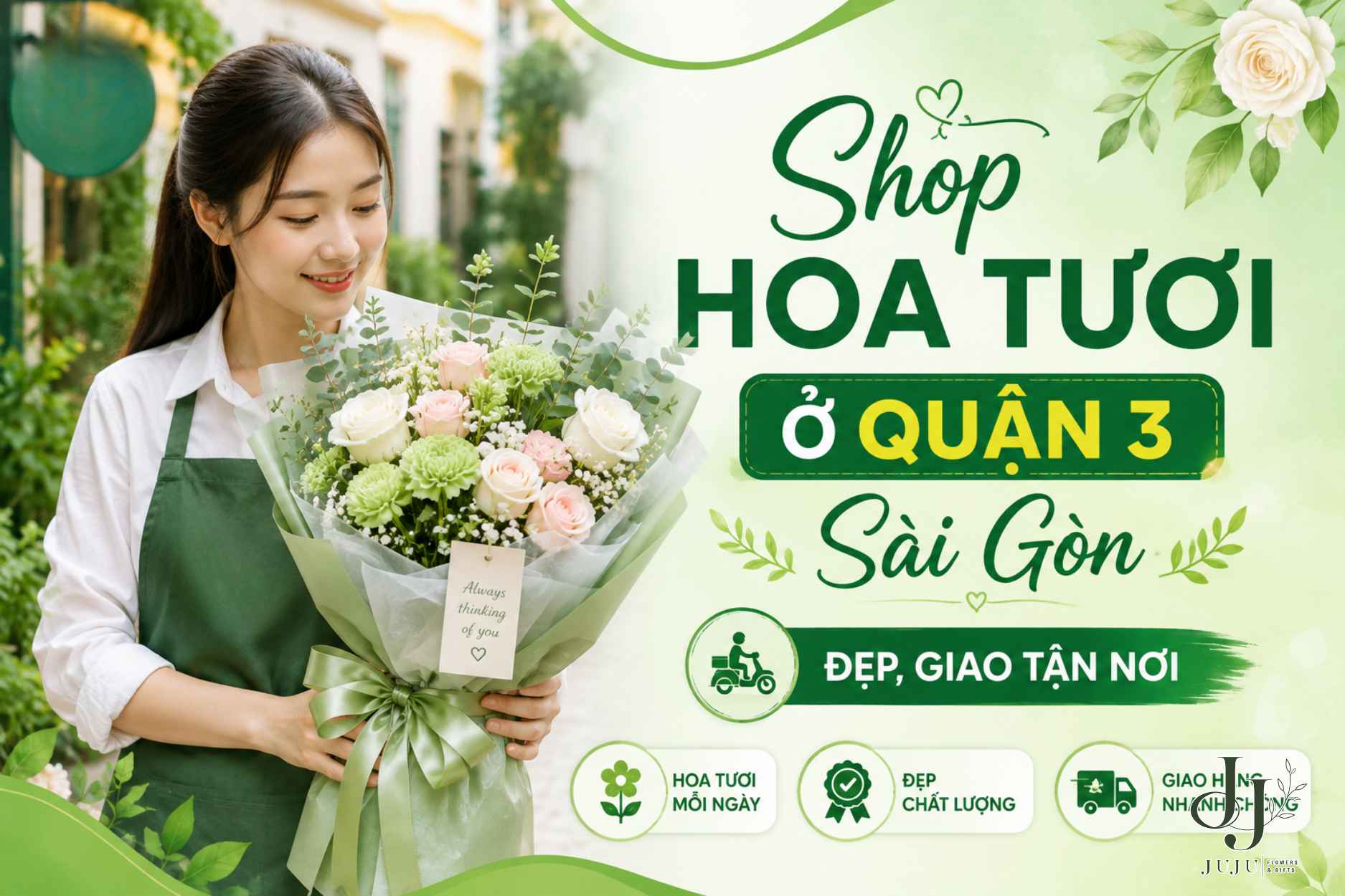 Lựa chọn hoa tươi ở quận 3 đẹp