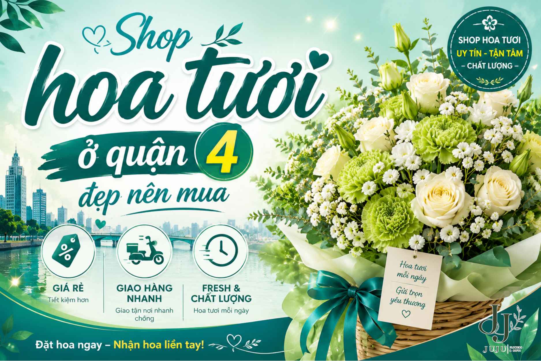 Shop hoa tươi ở quận 4 đẹp mà bạn nên lựa chọn