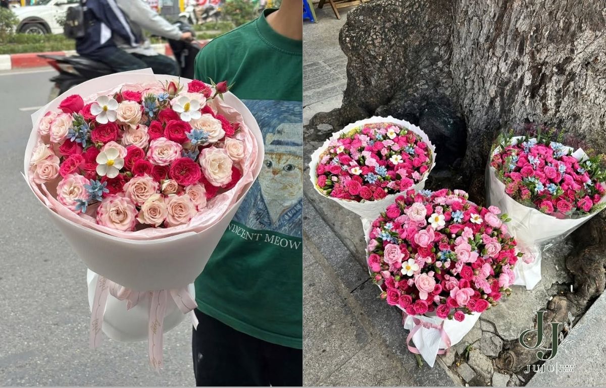 Tặng hoa sinh nhật với các mẫu đơn giản 
