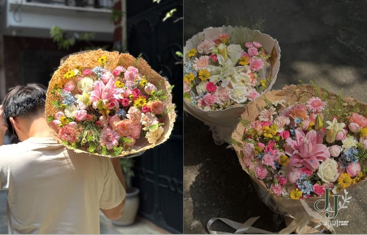 Các mẫu hoa chúc mừng thành tích đẹp 
