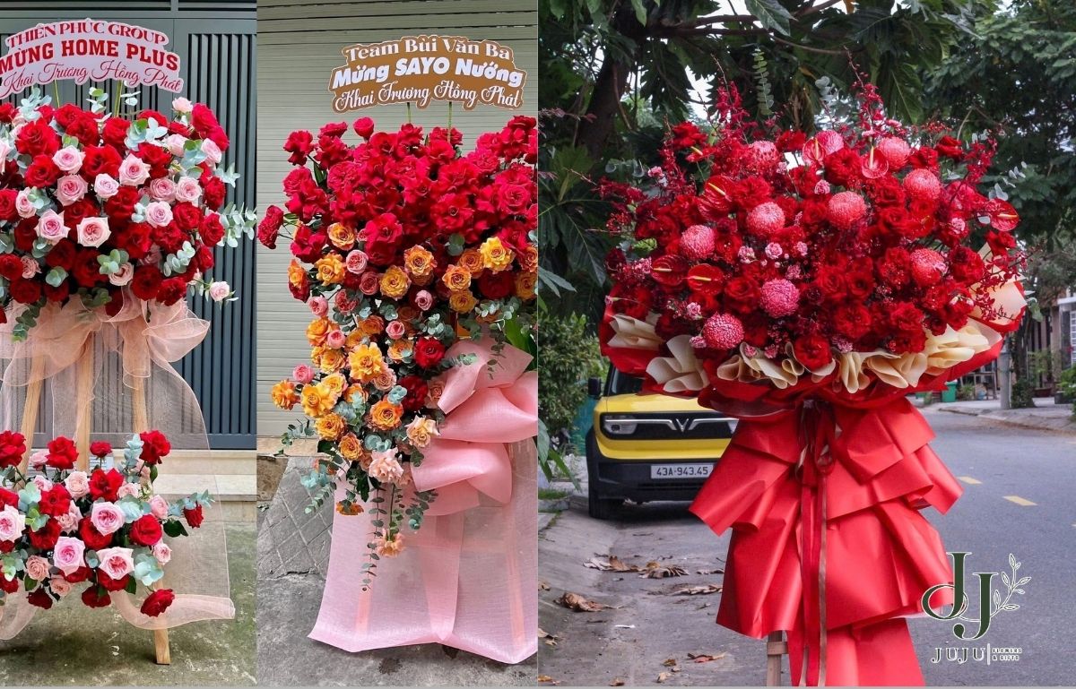 Kệ hoa tươi dành tặng cho khai trương, sự kiện, hội nghị 