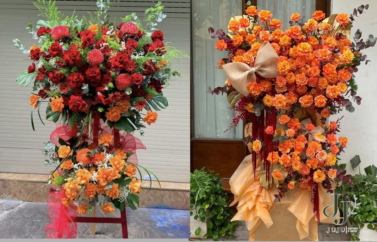 Kệ hoa tươi phù hợp cho nhiều sự kiện 