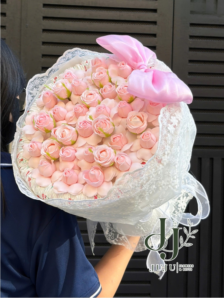 Bó hoa hồng sáp tỉ muội HS011