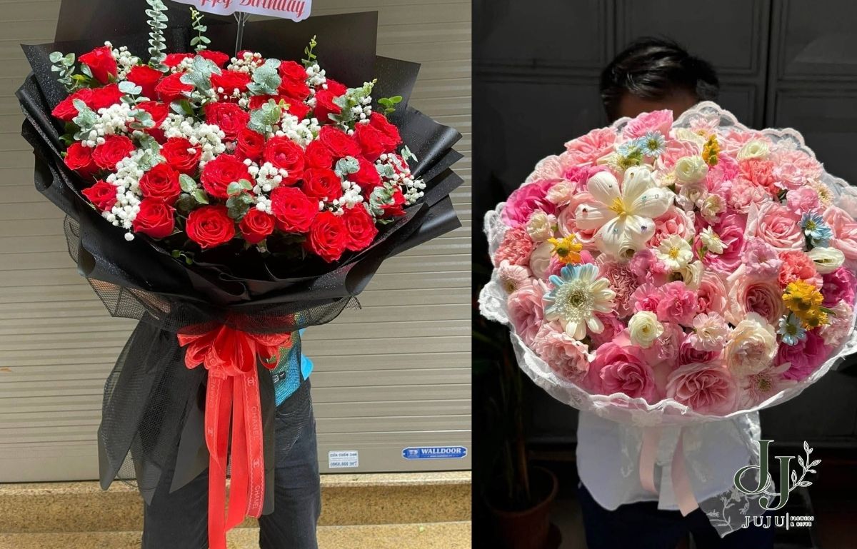 Mẫu hoa tươi dành tặng cho bạn nữ khi mới quen 