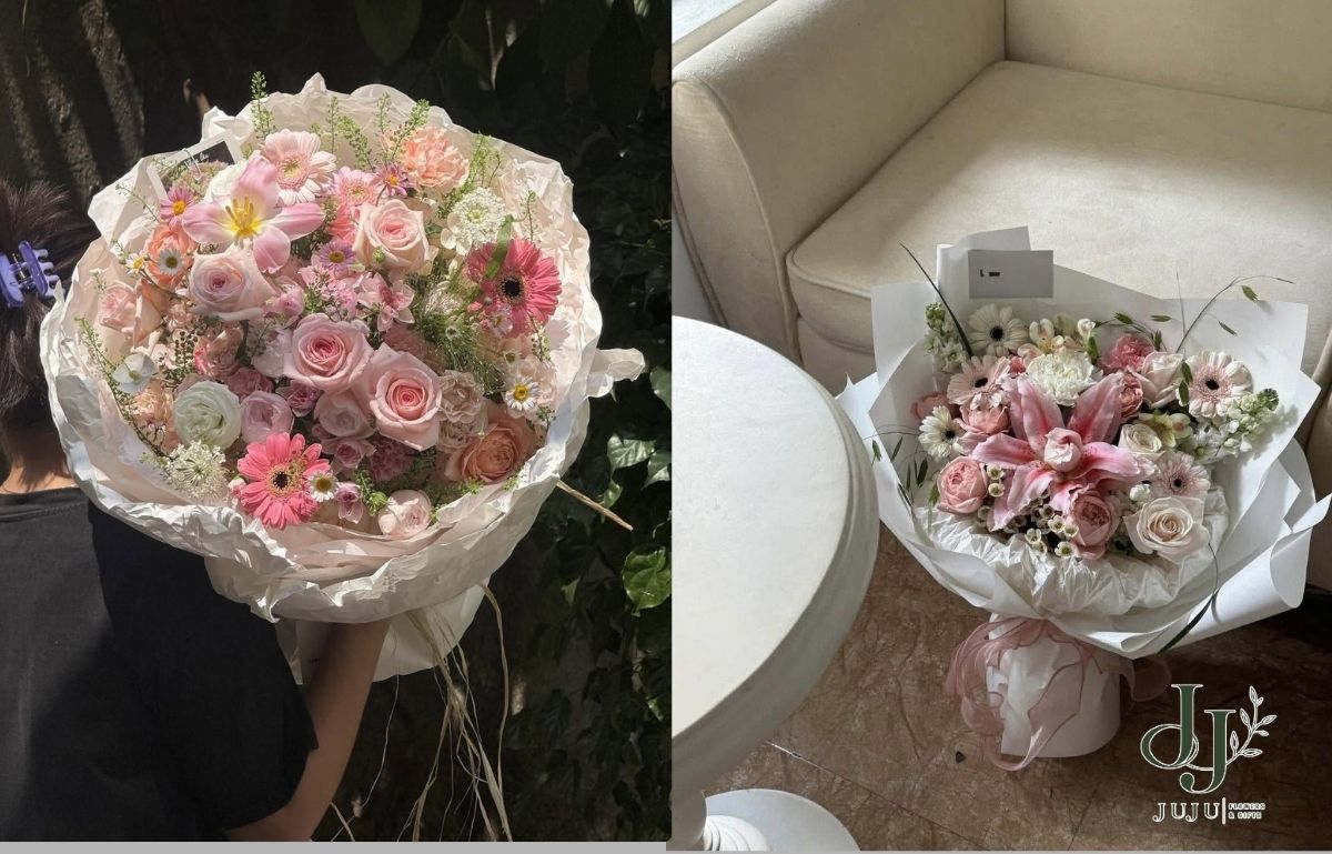 Bó hoa tươi dành tặng cho tốt nghiệp đẹp
