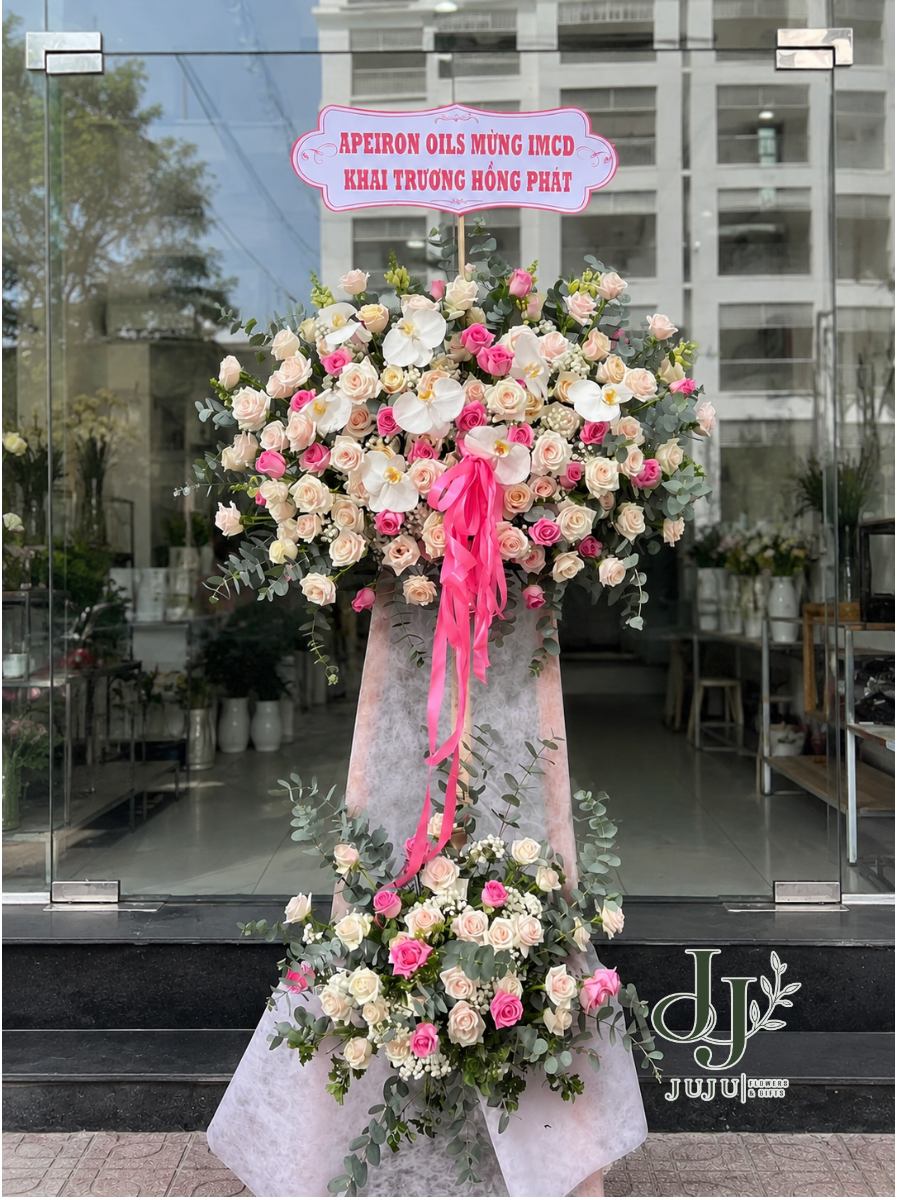 Kệ hoa khai trương hồng phát HCM017