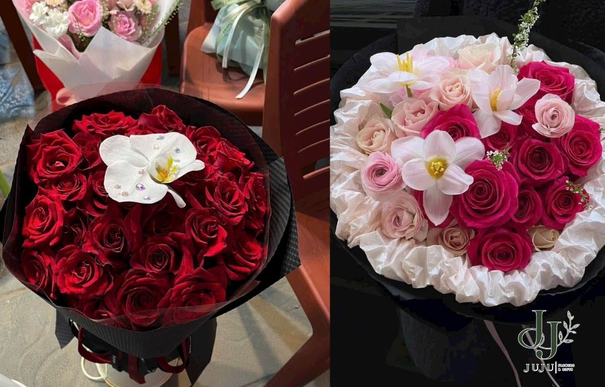 Mẫu hoa tươi tặng cho người yêu theo từng dịp 