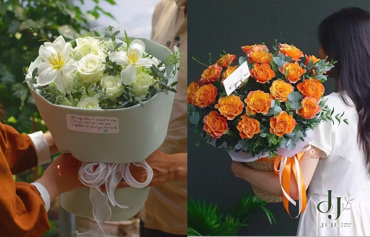 Những mẫu hoa tặng cho chồng đẹp 