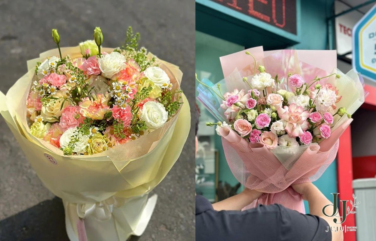 Hoa cát tường mix hoa cực đẹp