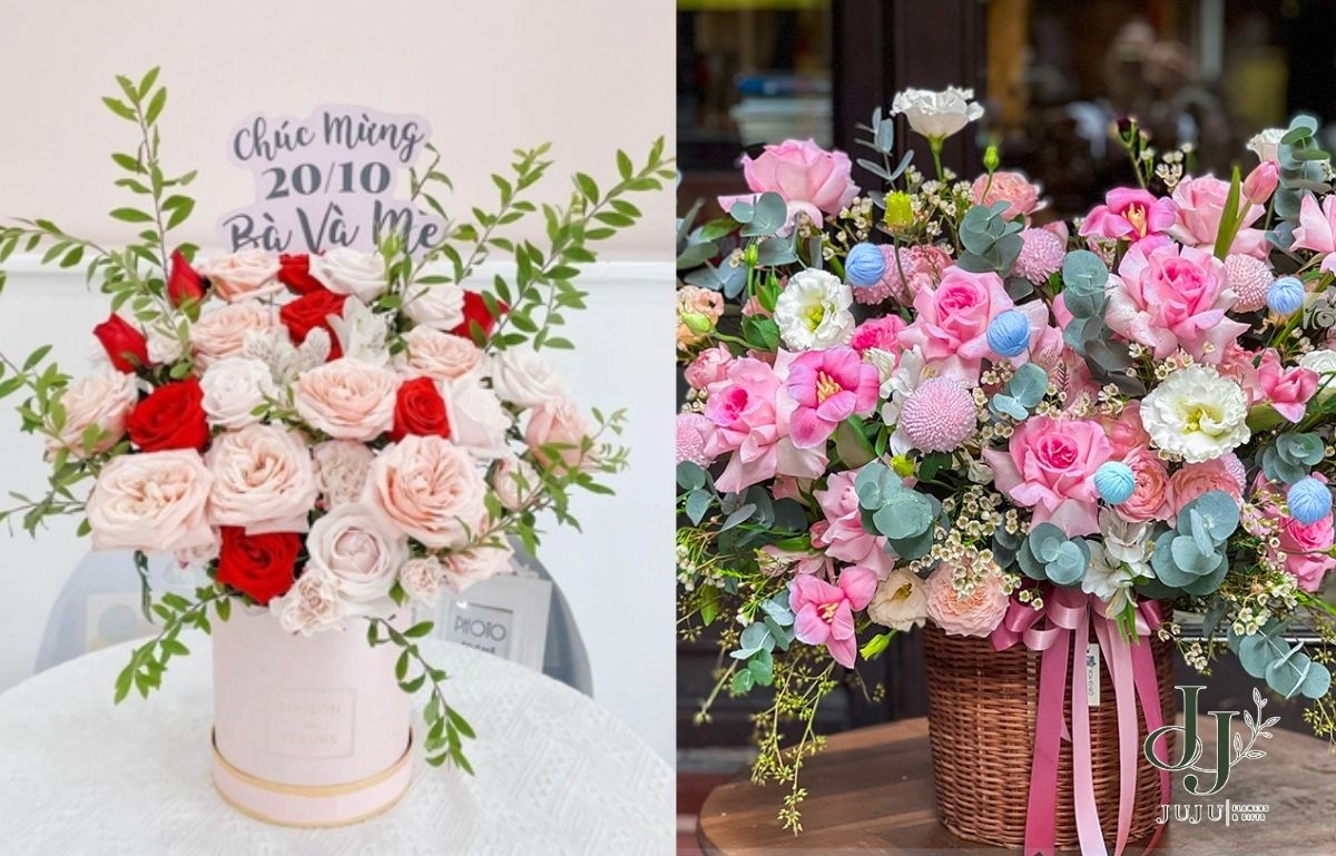 Giỏ hoa tươi đẹp, giá rẻ phù hợp cho nhiều sự kiện 