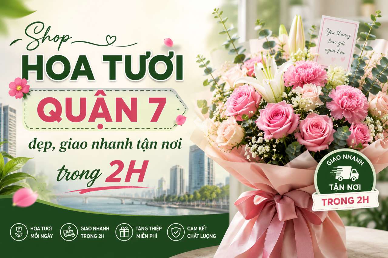 Top những mẫu hoa tươi đẹp tại quận 7 nên mua