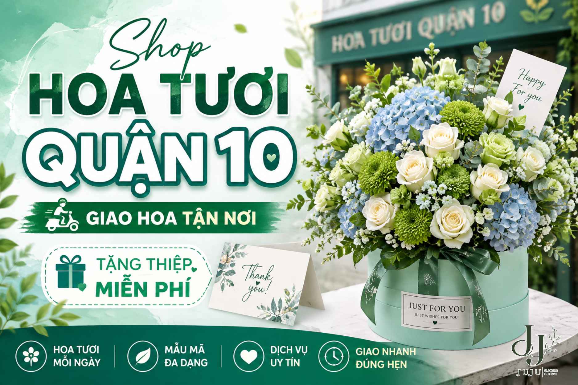Hoa tươi ở quận 10 đẹp, giá rẻ