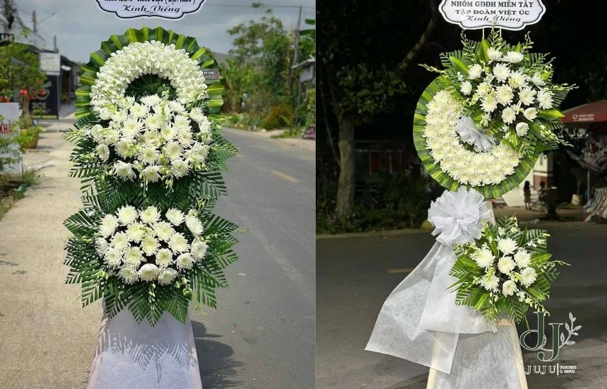 Hoa chia buồn nhiều mẫu sang trọng 