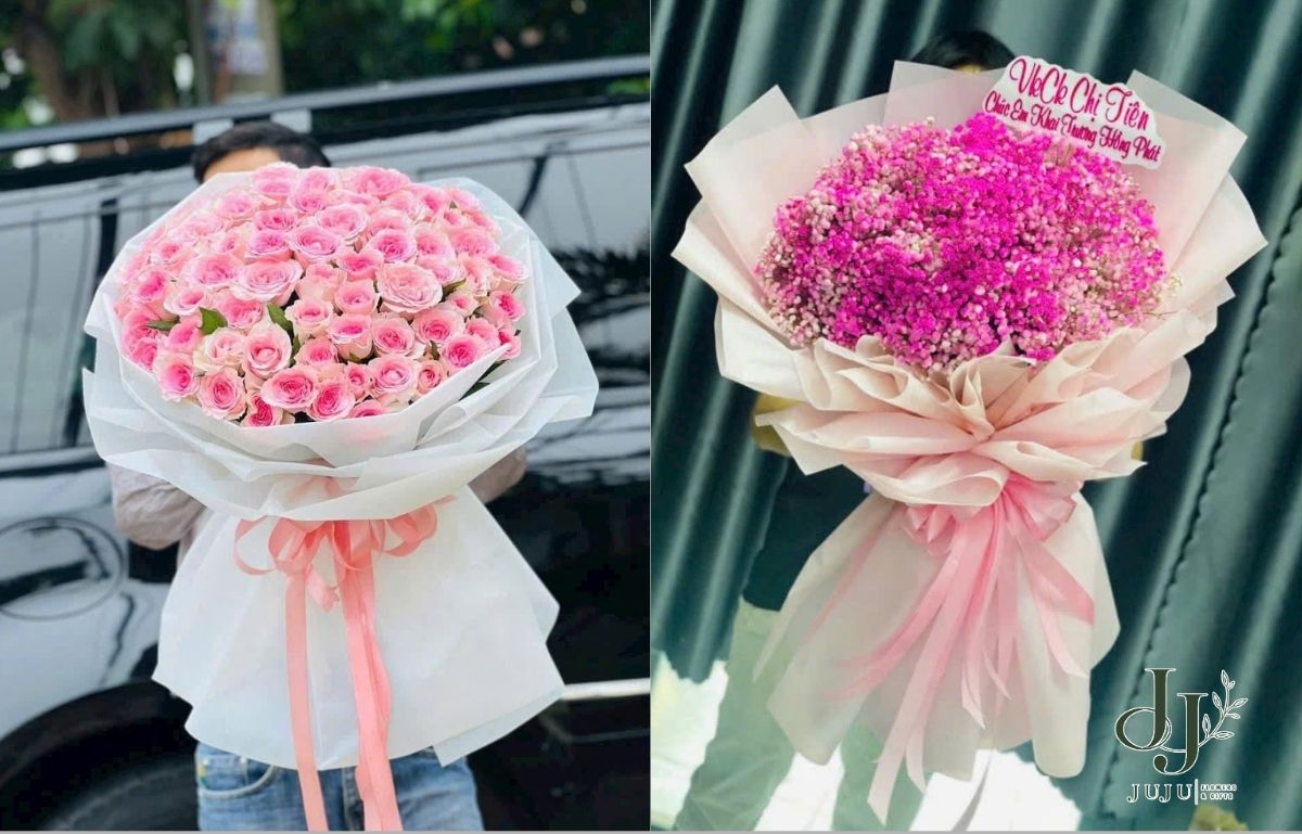 Đặt hoa tươi đẹp dành tặng cho mẹ tại JuJu Shop
