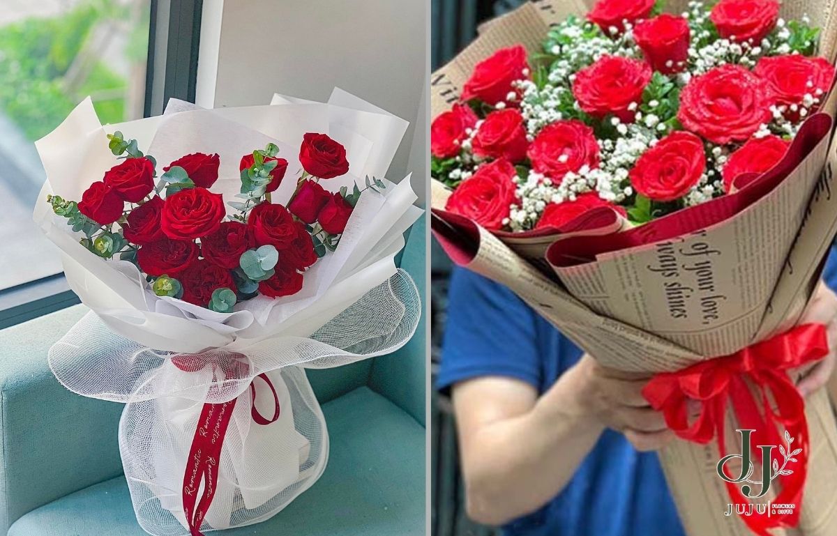 Tặng hoa hồng đỏ đẹp, giá rẻ cho chị gái