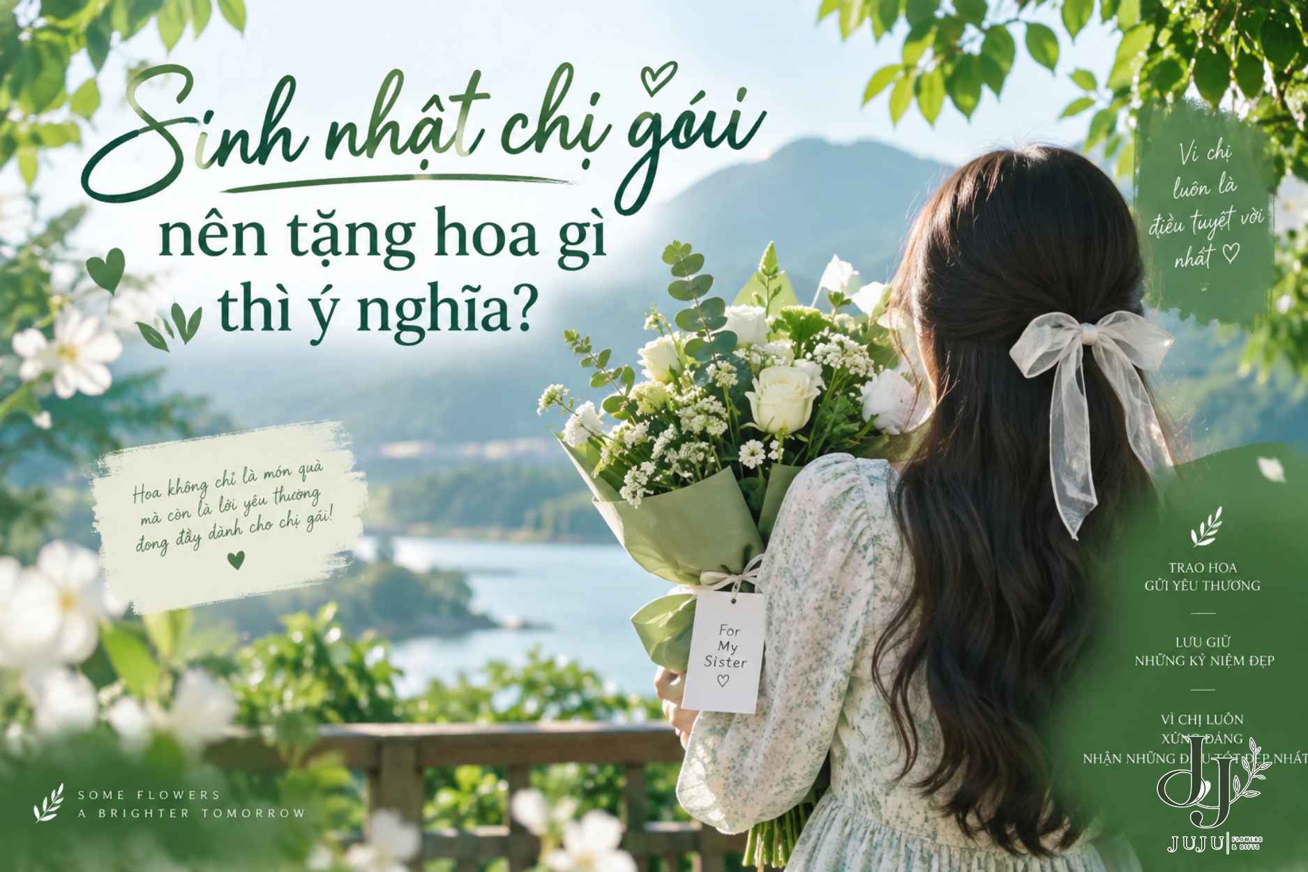 Lựa chọn mẫu hoa tặng cho chị gái nhân dịp sinh nhật