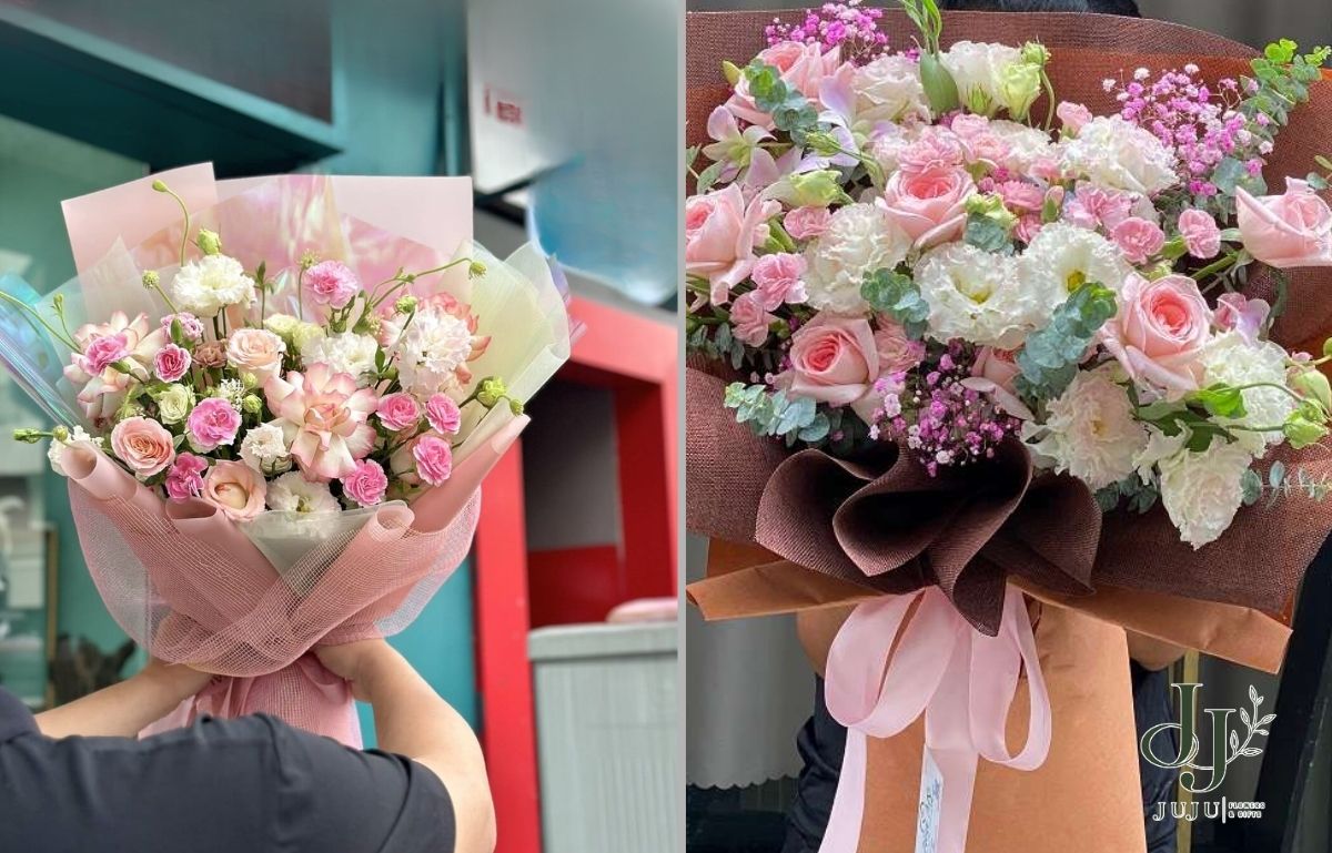 Bó hoa hồng mix cát tường dành tặng cho chị gái
