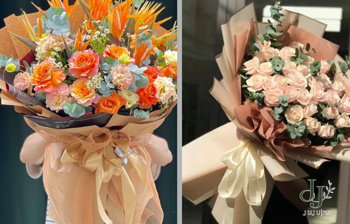 Mua bó hoa tươi đẹp dành tặng cho người thân 