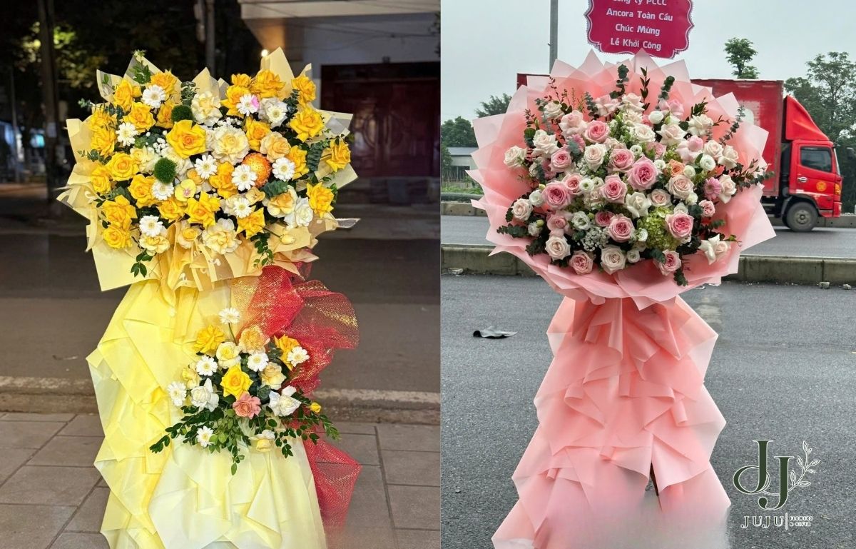 Kệ hoa tươi đẹp, nhiều mẫu lựa chọn 