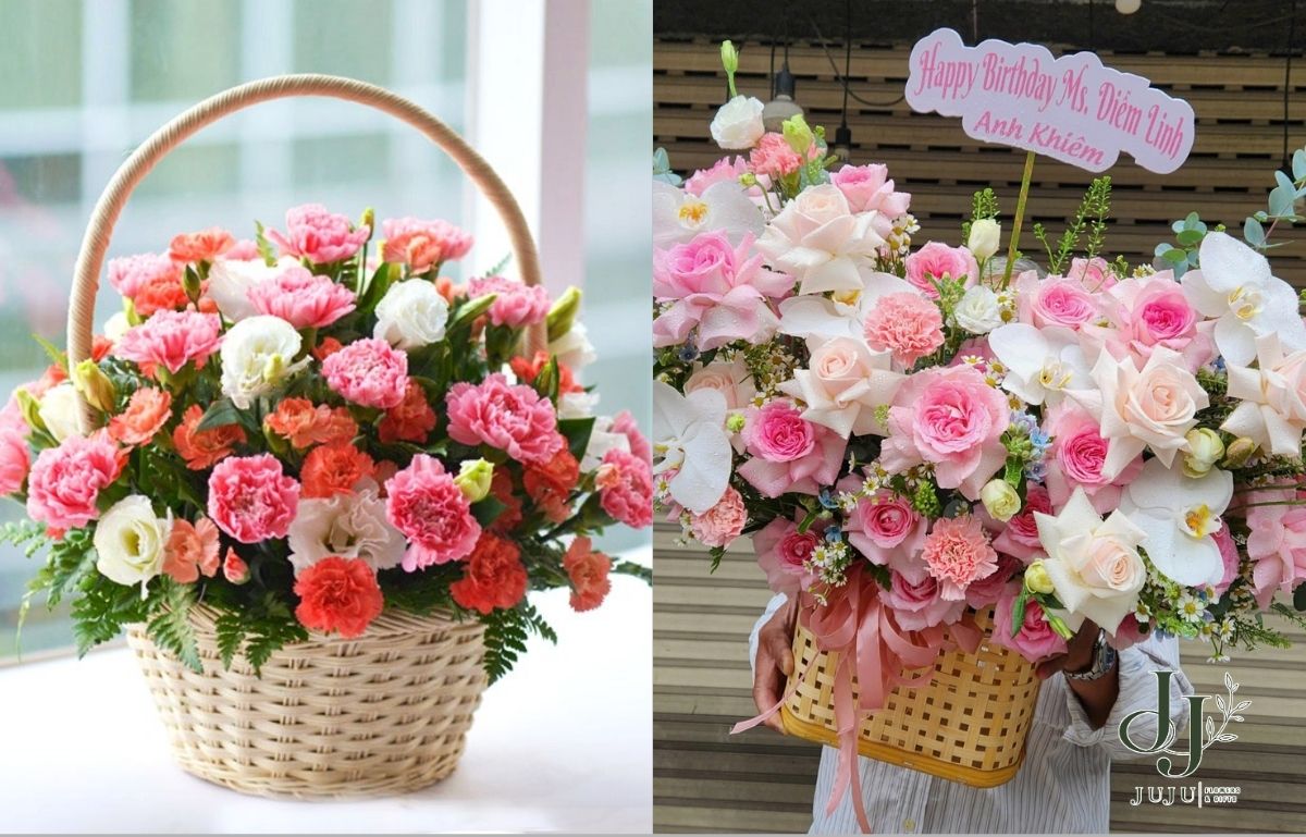 Các mẫu hoa tặng cho phụ nữ đa dạng mẫu