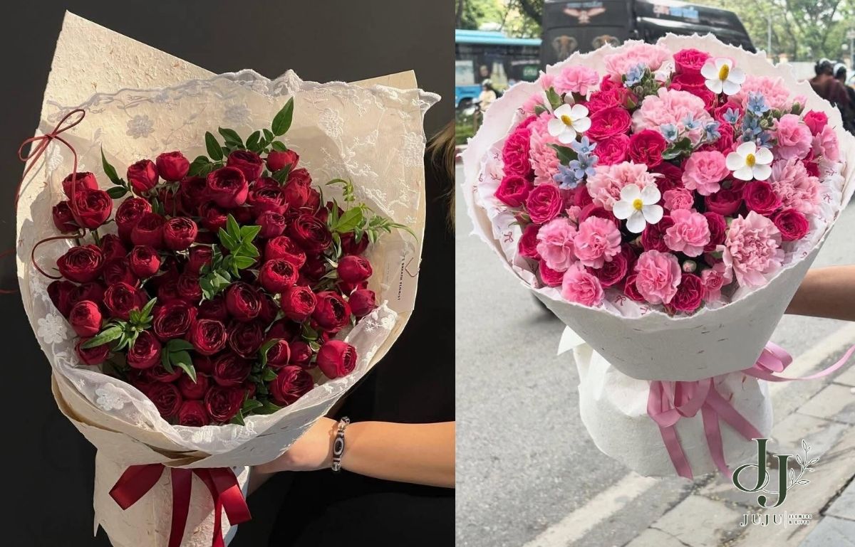Bó hoa tươi đẹp nhiều mẫu đẹp, giá rẻ 