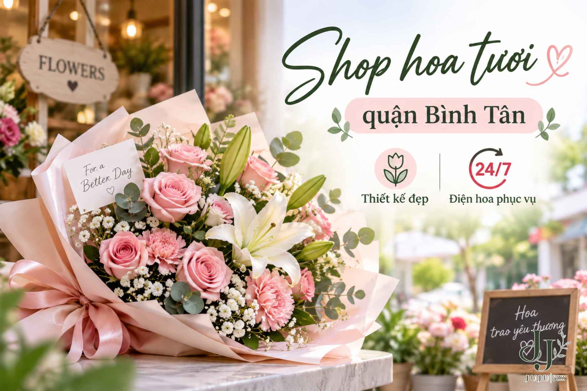 Shop hoa tươi ở Bình Tân đẹp