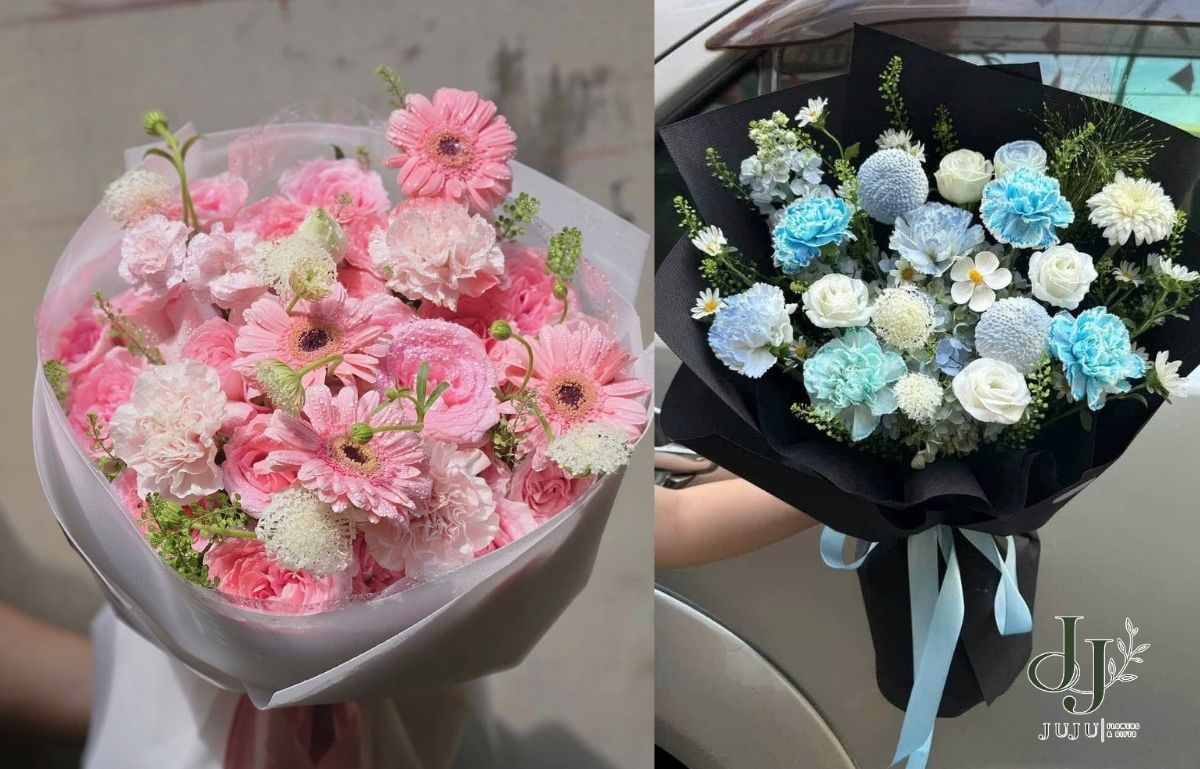 Bó hoa tươi cầm tay nhiều mẫu đẹp