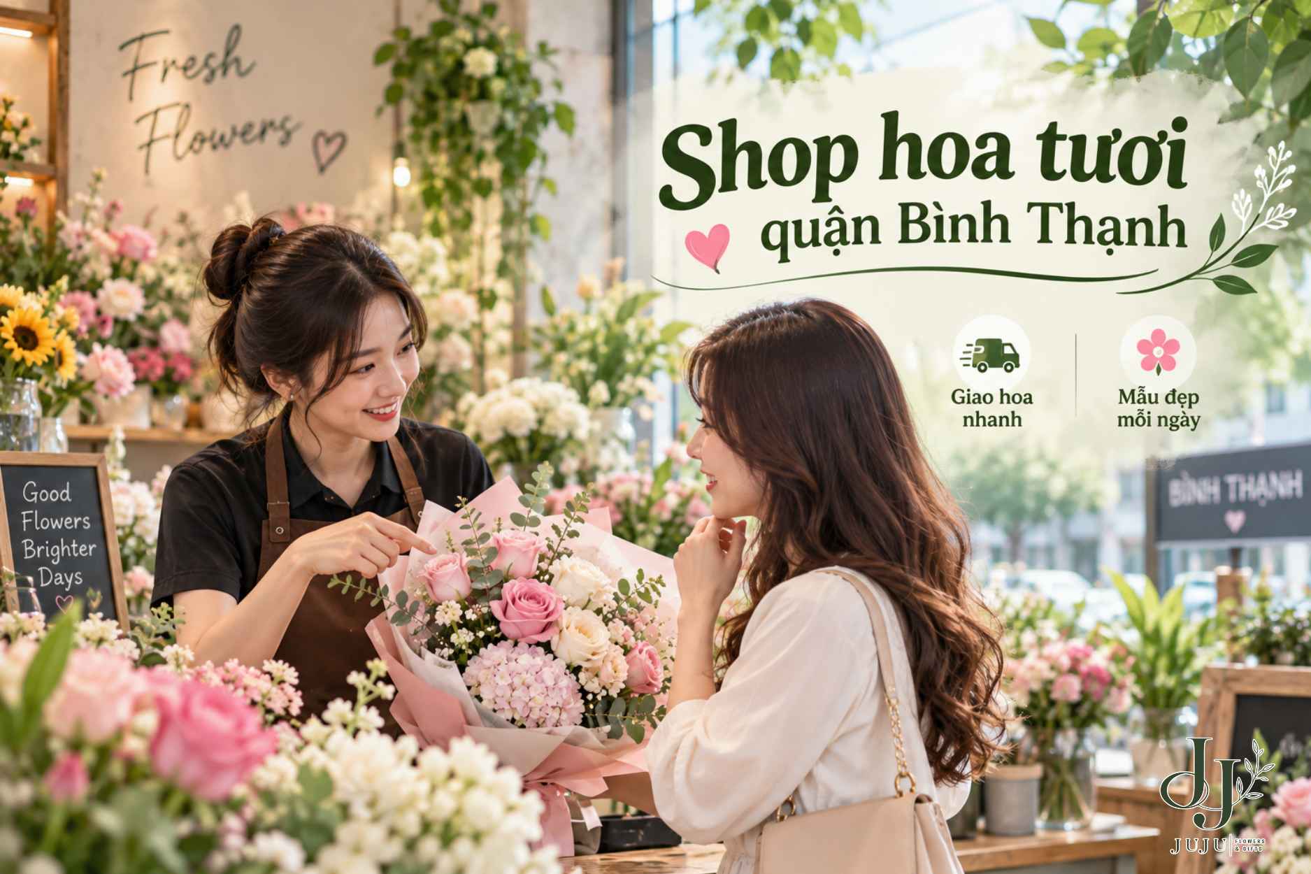 Chọn hoa tươi ở quận Bình Thạnh đẹp