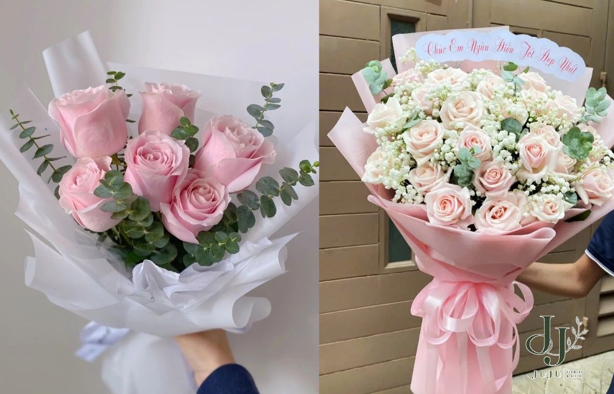 Bó hoa tươi đẹp được lựa chọn nhiều ngày 8 3