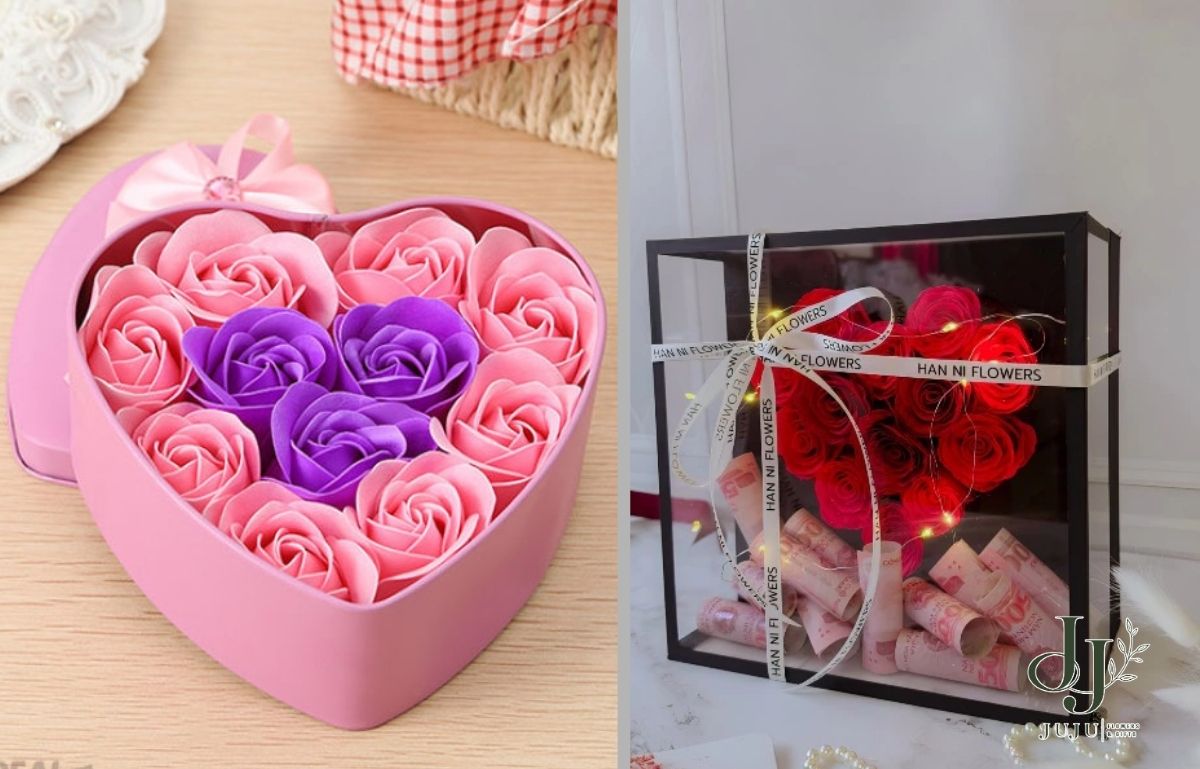 Hộp hoa trái tim đa dạng mẫu mã