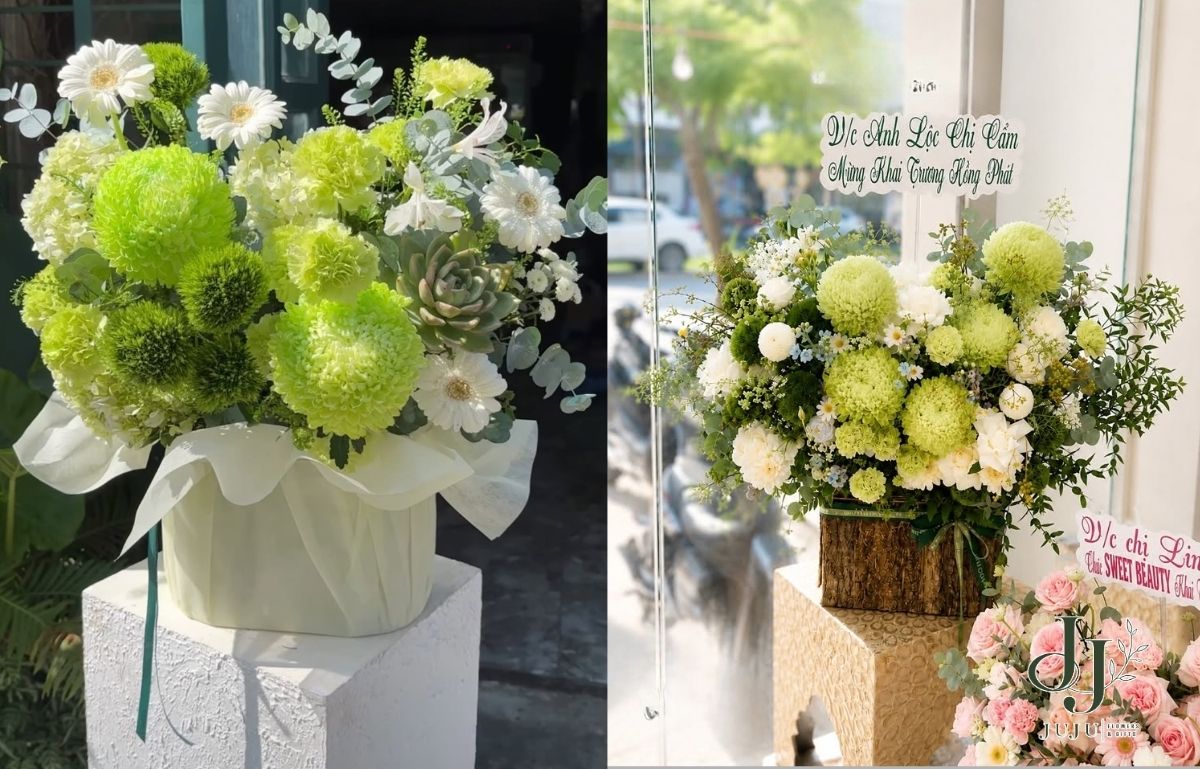 Giỏ hoa tươi đa màu sắc đẹp dành tặng cho khách hàng