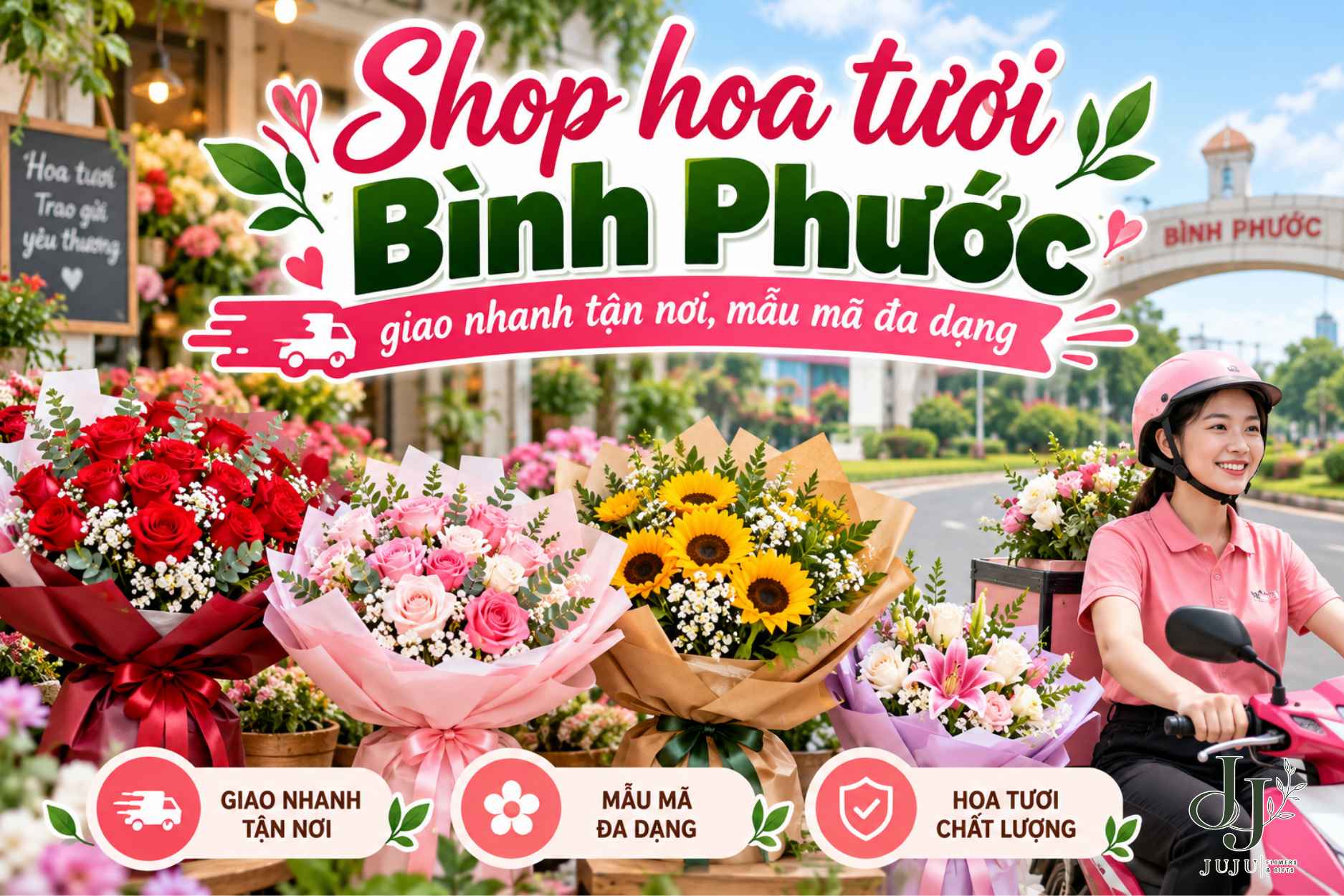 Shop hoa tươi ở Bình Phước giá rẻ đẹp