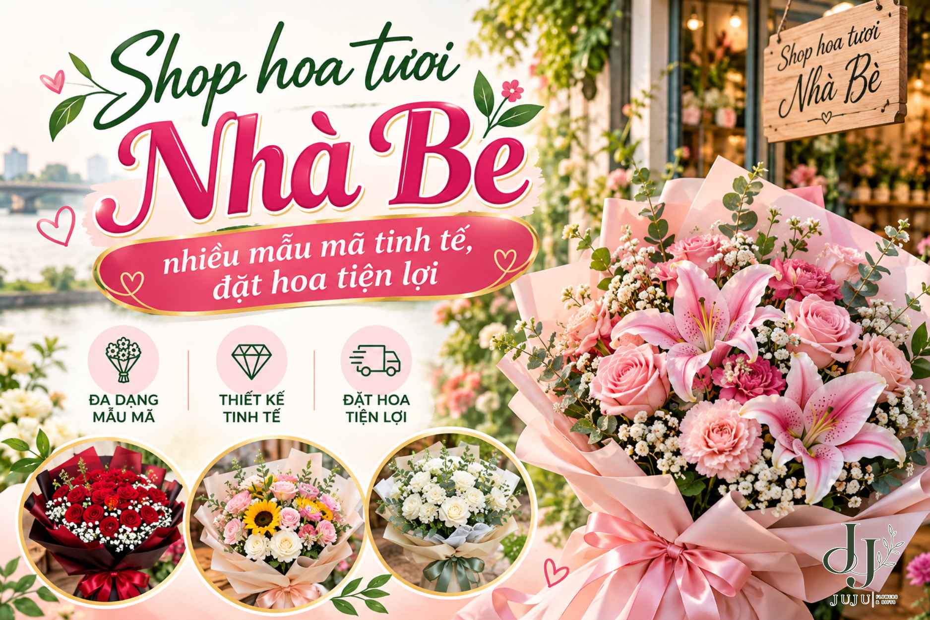 Shop hoa tươi Nhà Bè đẹp nên mua